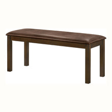 Furniture of America San Gabriel Farmhouse Brown Padded Bench