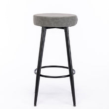 Furniture,Metal Bar Stools, Round Kitchen Counter Stools, Industrial Round Barstool, Bar Chairs, 28 Inch for Counter Pub Height