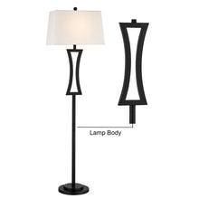 Geometric shapes Charming Black Metal 63.75" Floor Lamp - N/A