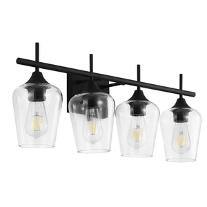 GetLedel 4-light Vanity Light Sconce With Clear Glass Shades