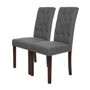 Glitzhome Modern Padded Fabric Dining Chairs Set of 2