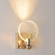 Gold Round LED Bathroom Vanity Light 3 Light Colors