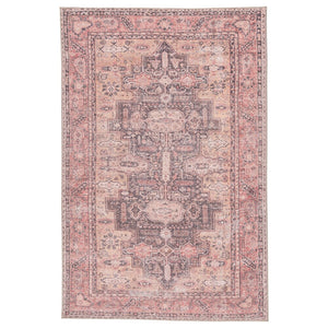 Casely Pink and Dark Purple Soft Area Rug