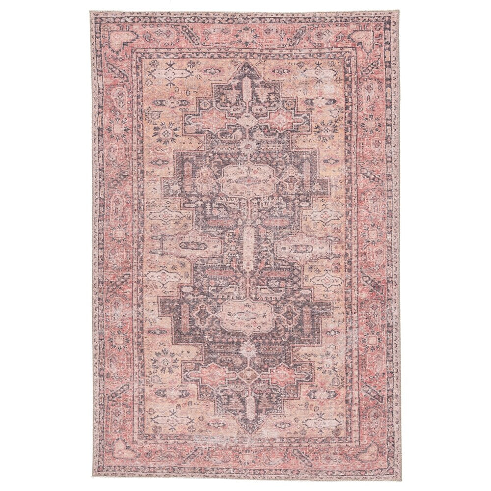 Casely Pink and Dark Purple Soft Area Rug