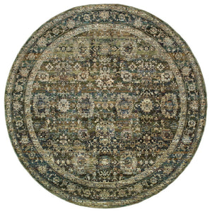 Faded Classic Border Soft Area Rug