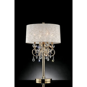 Gracewood Hollow Selimovic Glam Goldtone Table Lamp