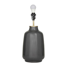 Grey Stoneware Modern Accent Lamp - 14 x 13 x 26