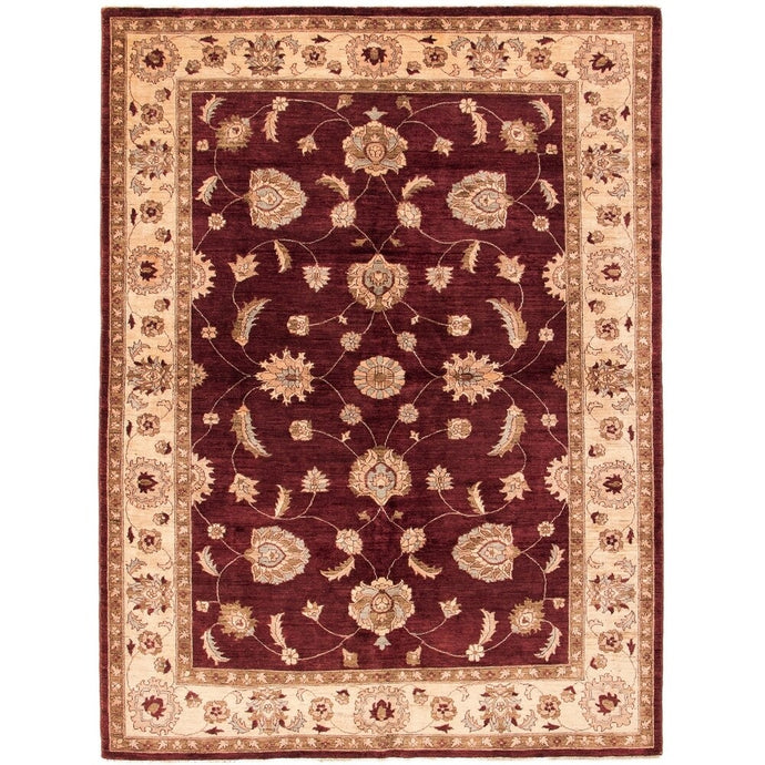 Hand-knotted Chobi Finest Red Wool Soft Rug