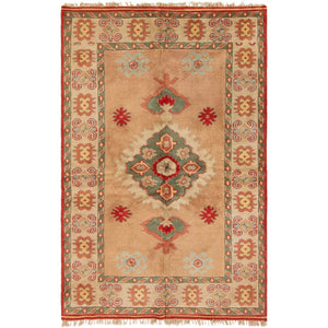 Hand-knotted Melis Ivory Wool Soft Rug