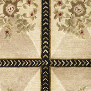 Hand-knotted Opulence Green Wool Soft Rug