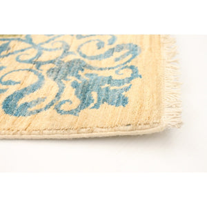 Hand-knotted Signature Collection Cream Wool Rug