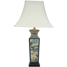 Handmade Oriental-style Porcelain Ming Vase Lamp - 14.00"W x 14.00"D x 26.00"H