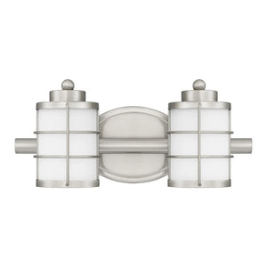 Harper 2-Light Brushed Nickel Bath Light - Brushed Nickel