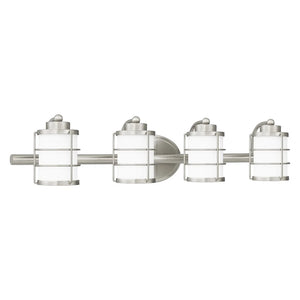 Harper 4-Light Brushed Nickel Bath Light - Brushed Nickel