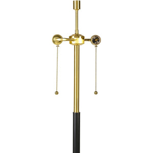 Hawwa Contemporary Black and Gold Table Lamp - 62"H x 17"W x 17"D