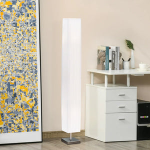 HomCom 48-in. Modern White Freestanding Rectangular Floor Lamp