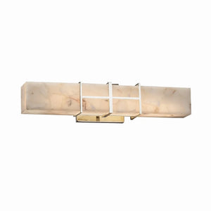 Justice Design Alabaster Rocks Structure Polished Chrome Wall/ Bath Bar