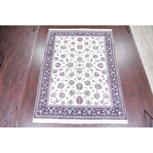 Hernandez Hand-knotted Floral Wool and Silk Persian Soft  Area Rug