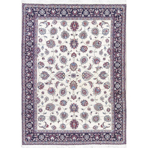 Hernandez Hand-knotted Floral Wool and Silk Persian Soft  Area Rug