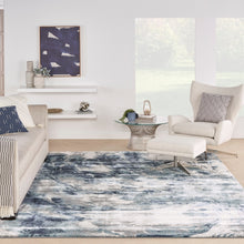 Ivory Mocha Contemporary Abstract Soft Area Rug