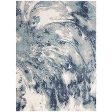 Ivory Mocha Contemporary Abstract Soft Area Rug