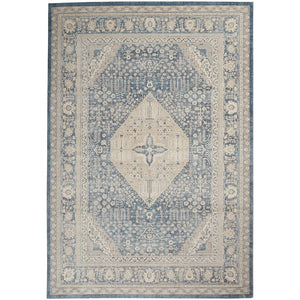 Malta Bordered Center Medallion Soft Area Rug