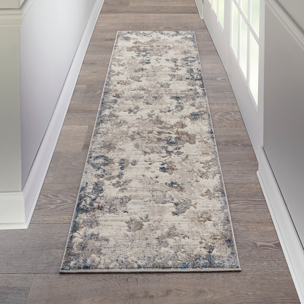 Floral Abstract Contemporary Soft Area Rug