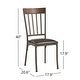 Keyaki Antique Bronze Finish Birch Accent Dining Chairs (Set of 2) by iNSPIRE Q Classic