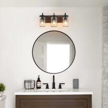 Kole Modern Farmhouse 3-Light Vanity Light Mason Jar Bathroom Light - 18"L x 9"H