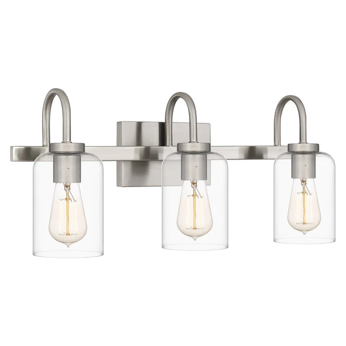 Kora 3-Light Brushed Nickel Bath Light - Brushed Nickel