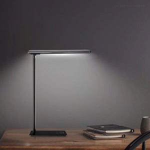 LED Desk Lamps, 4 Lighting Modes, Dimmable USB Charger Black/White