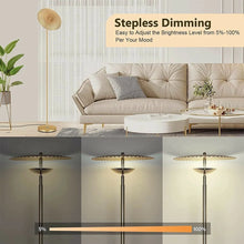 LED Floor Lamp With Remote Modern Living Room Dimmable Adjustable Gold - 1