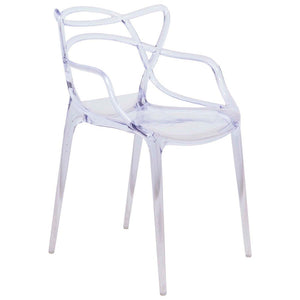 LeisureMod Milan Modern Intertwined Design Dining Side Chair