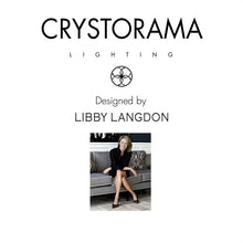 Libby Langdon for Crystorama 1 Light Polished Nickel Bath Fixture - 24'' W x 6.5'' H x 4'' D