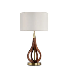 Linen Shade 6 Inch Brass Base Finish Pull Chain Table Lamp - N/A