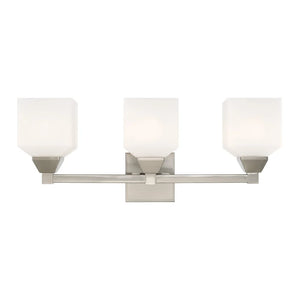 Livex Lighting Aragon 3-Light Bath Vanity - 23"W x 9.5"H x 6.75"D - 23"W x 9.5"H x 6.75"D