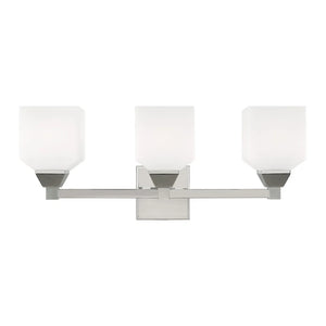 Livex Lighting Aragon 3-Light Bath Vanity - 23"W x 9.5"H x 6.75"D - 23"W x 9.5"H x 6.75"D