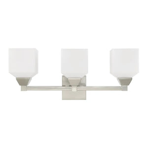 Livex Lighting Aragon 3-Light Bath Vanity - 23"W x 9.5"H x 6.75"D - 23"W x 9.5"H x 6.75"D