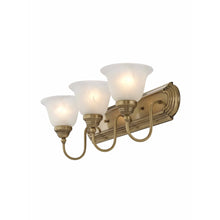 Livex Lighting Belmont Gold Brass 3-light Bathroom Light Fixture