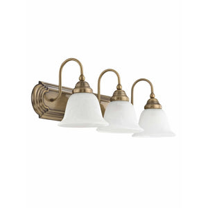 Livex Lighting Belmont Gold Brass 3-light Bathroom Light Fixture