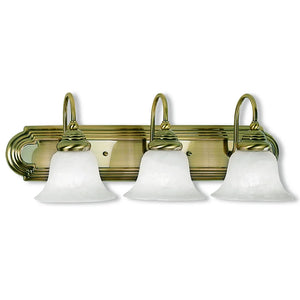 Livex Lighting Belmont Gold Brass 3-light Bathroom Light Fixture