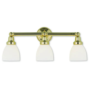 Livex Lighting Classic Polished Brass 3-light Bath Light