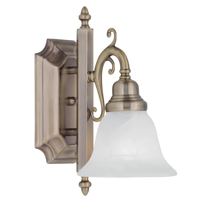 Livex Lighting French Regency 1 Light Antique Brass Bath Vanity