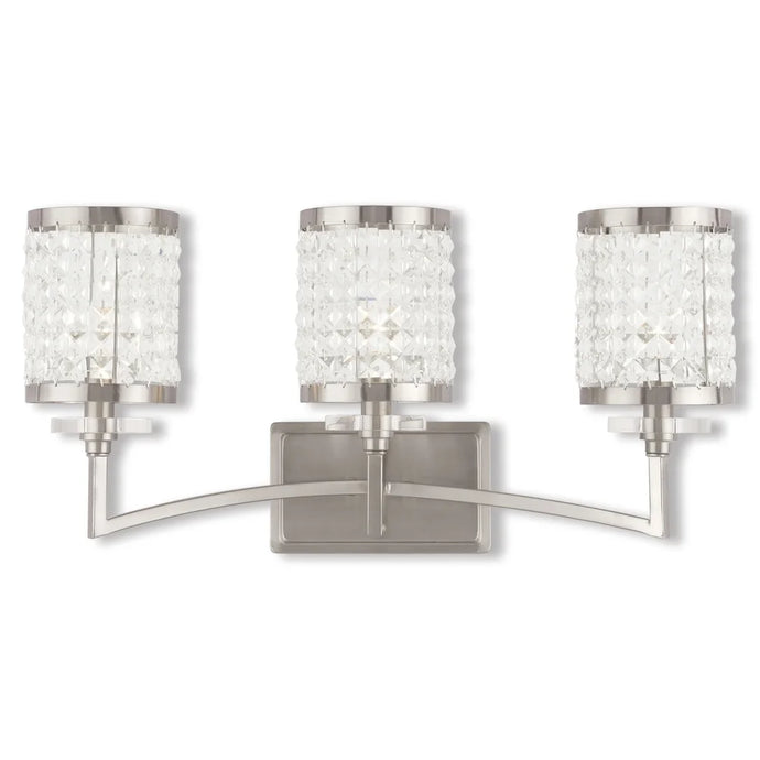 Livex Lighting Grammercy 3 Light Brushed Nickel Bath Vanity - Brushed nickel