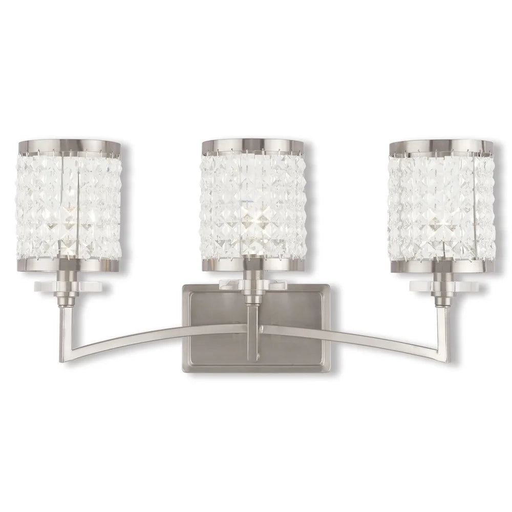 Livex Lighting Grammercy 3 Light Brushed Nickel Bath Vanity - Brushed nickel