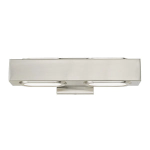 Livex Lighting Kimball 2-Light 8W LED ADA Bath Vanity - 16"W x 4.75"H x 3.95"D - 16"W x 4.75"H x 3.95"D