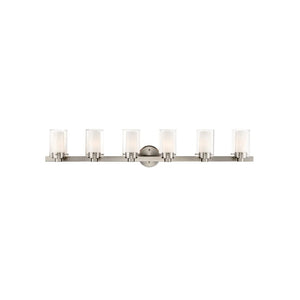 Livex Lighting Manhattan 6 Light Brushed Nickel Bath Vanity - Brushed nickel