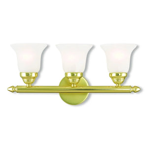 Livex Lighting Neptune Polished Brass 3-light Bath Vanity