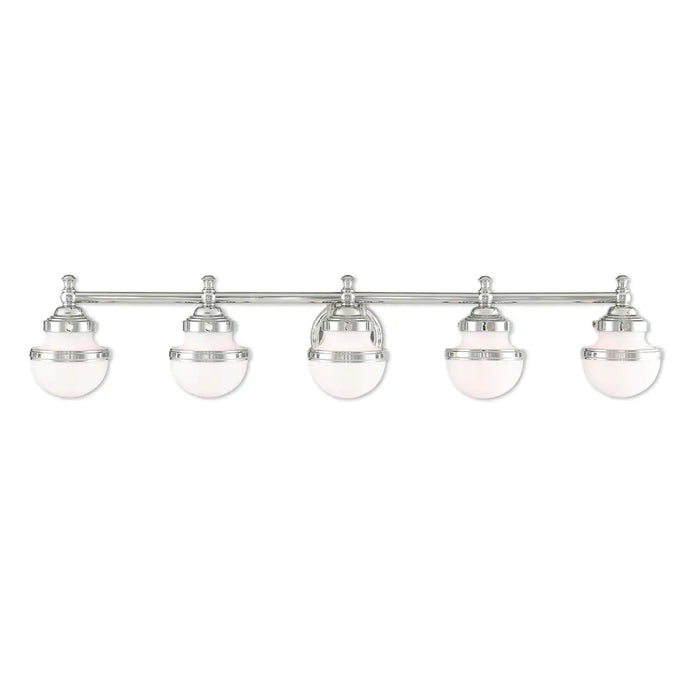 Livex Lighting Oldwick Polished Chrome 5-light Bath Vanity - Polished chrome - Polished chrome