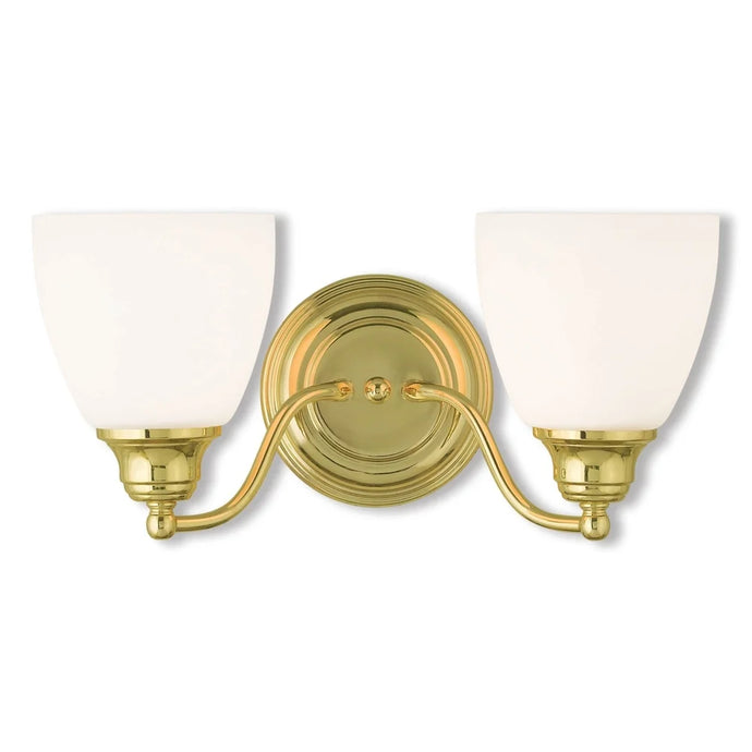 Livex Lighting Somerville 2 Light Polished Brass Bath Vanity